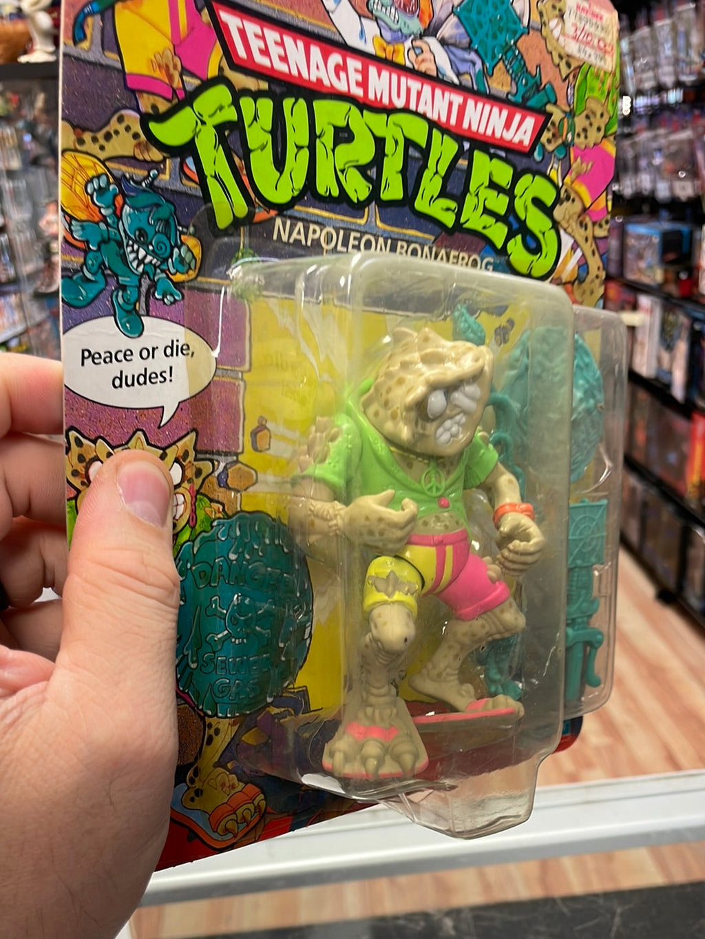 Napoleon Bonafrog (Vintage TMNT, Playmates) Sealed product image 12, provided for visual reference and product detail review