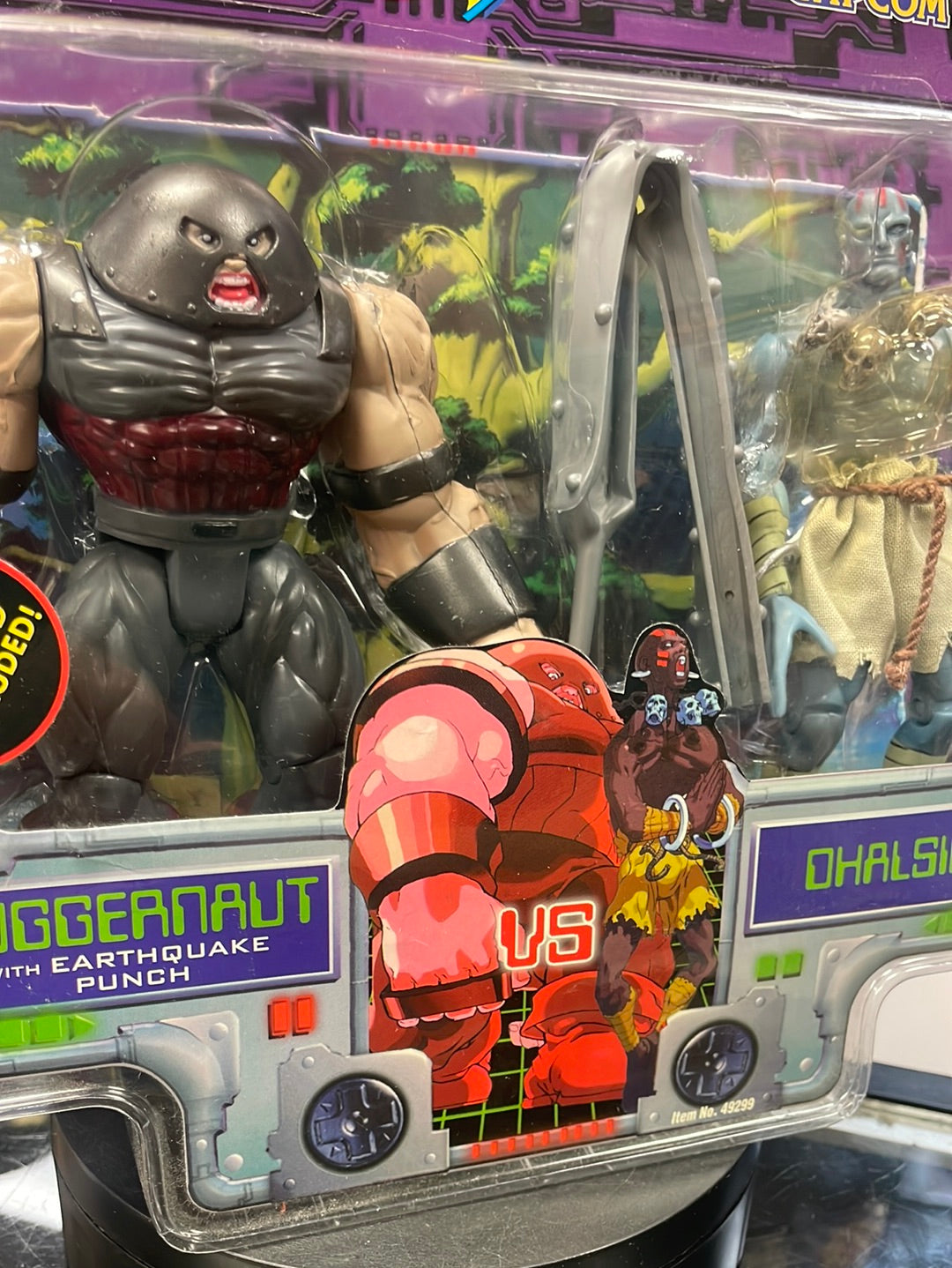 Juggernaut vs Dhalsim Variant (X-Men vs Street Fighter, Toybiz) SEALED product image 5, provided for visual reference and