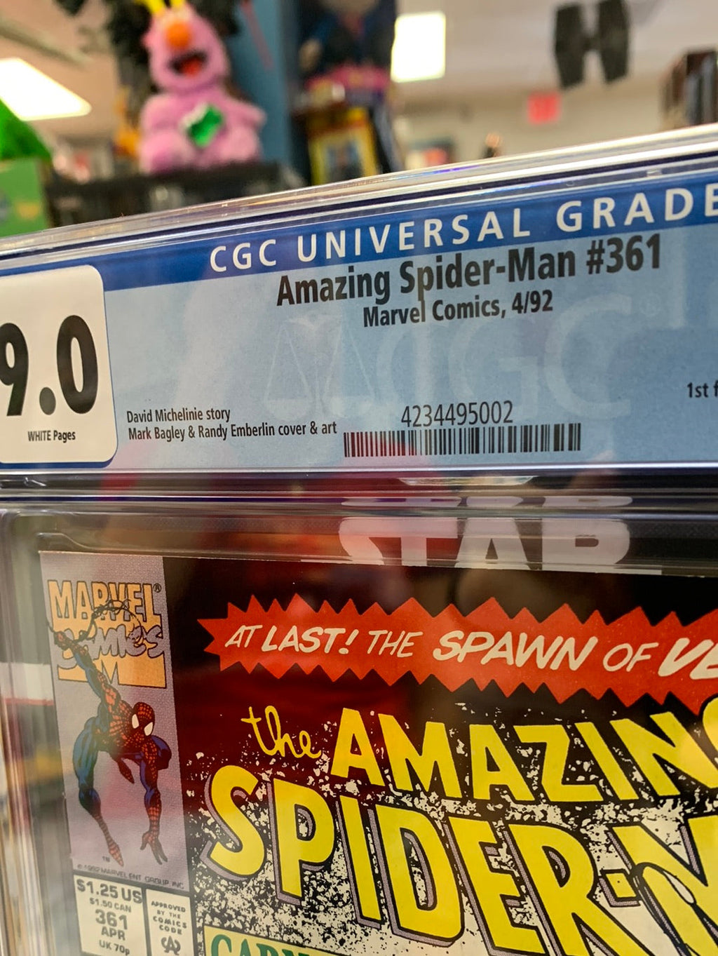 Amazing Spider-Man 361 (CGC 9.0, Marvel Comics) 1st Carnage product image 3, provided for visual reference and product