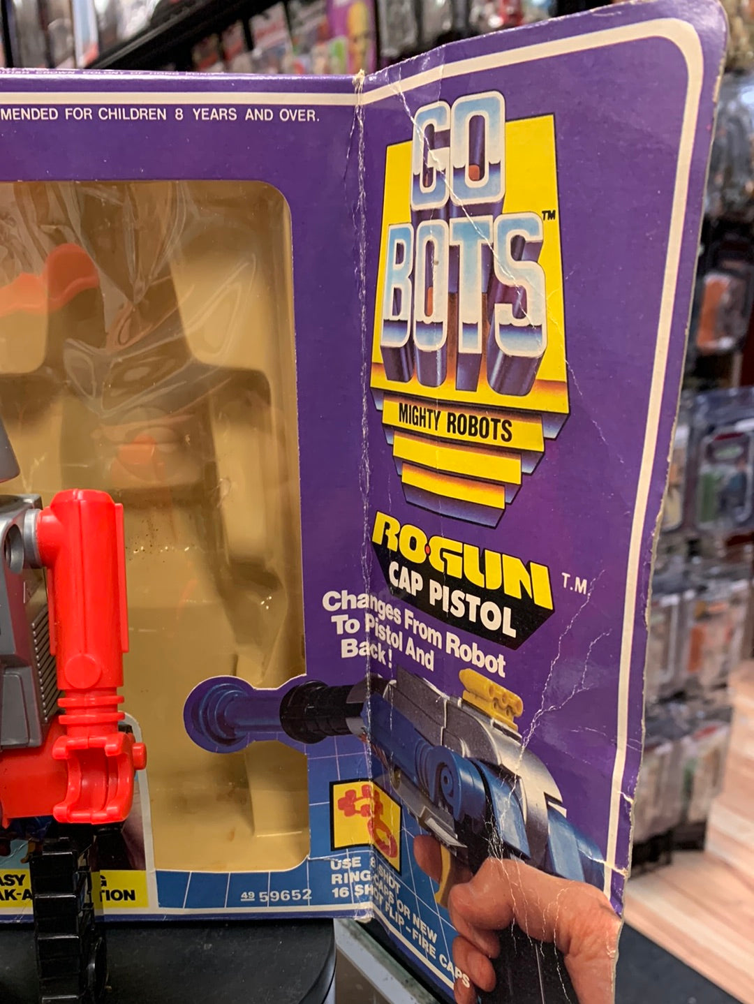 Vintag Ro-Gun Cap Pistol 59652 (GoBots, Arco 1984) Open Box product image 7, provided for visual reference and product