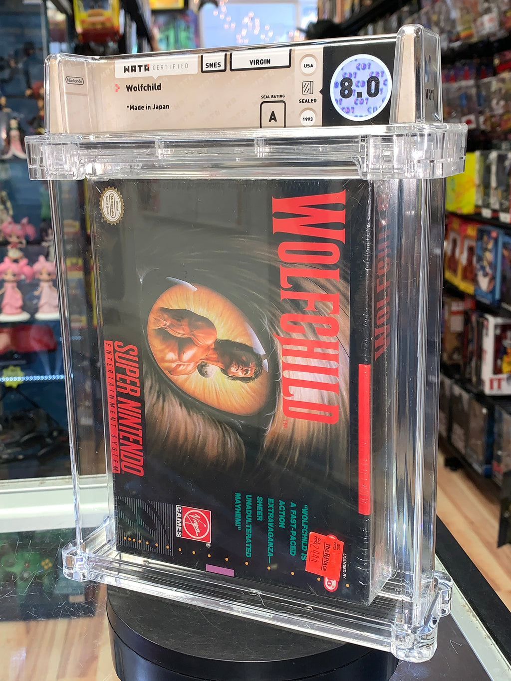 Wolfchild(SNES Super Nintendo, Sealed) **WATA Graded 8.0** product image 2, provided for visual reference and product detail