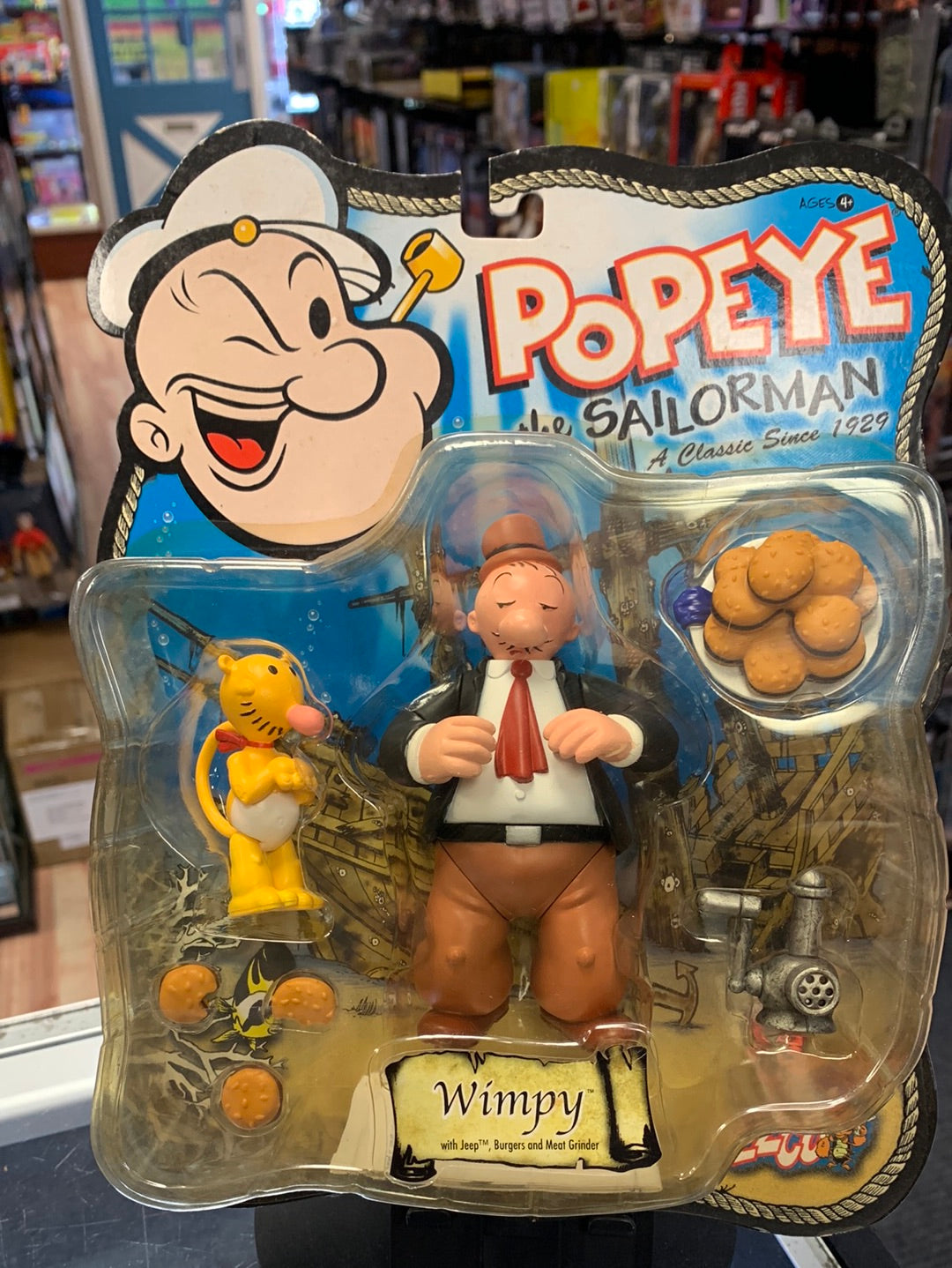 Wimpy with Burgers Figure (Mezco, Popeye the Salorman) product image 1, provided for visual reference and product detail