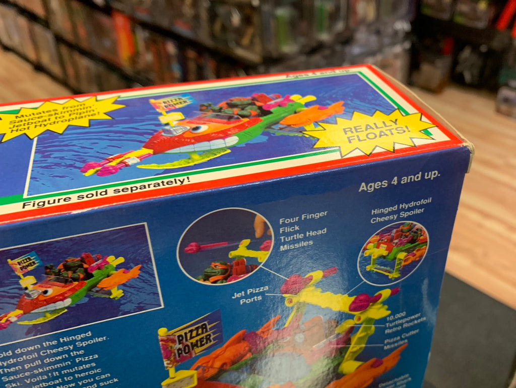 Pizza Skimmin Jet Boat BB (Vintage TMNT, Playmates) Sealed product image 11, provided for visual reference and product
