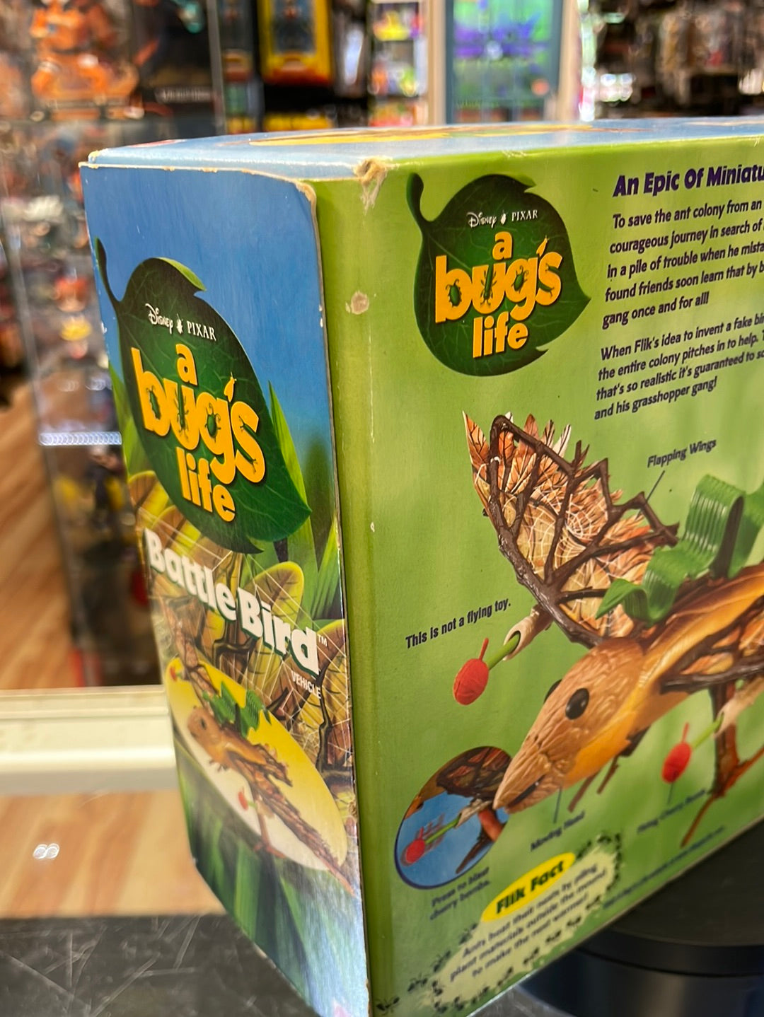 Vintage Battle Bird Vehicle (Disney Bugs Life, Mattel) SEALED product image 3, provided for visual reference and product