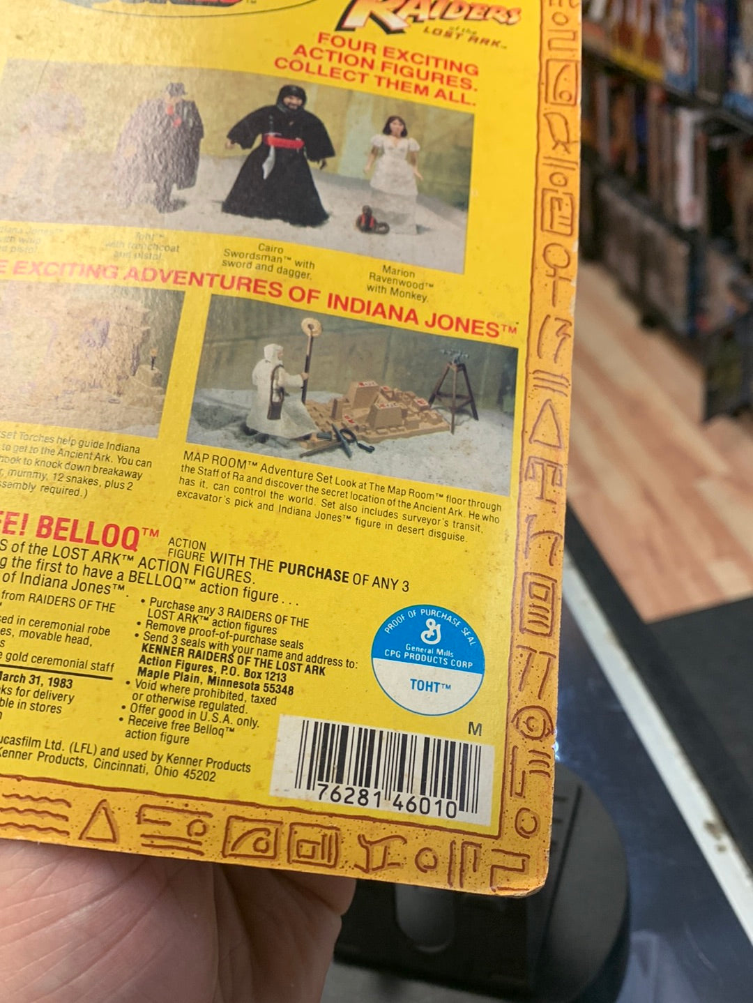 Toht 4 Back(Vintage Indiana Jones ROTA, Kenner) Sealed product image 17, provided for visual reference and product detail