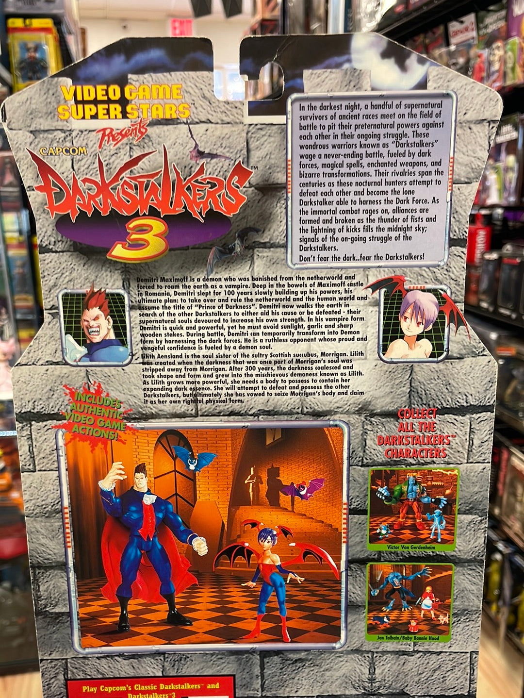 Demitri & Lilith (Capcom Darkstalkers 3, ToyBiz) SEALED product image 9, provided for visual reference and product detail