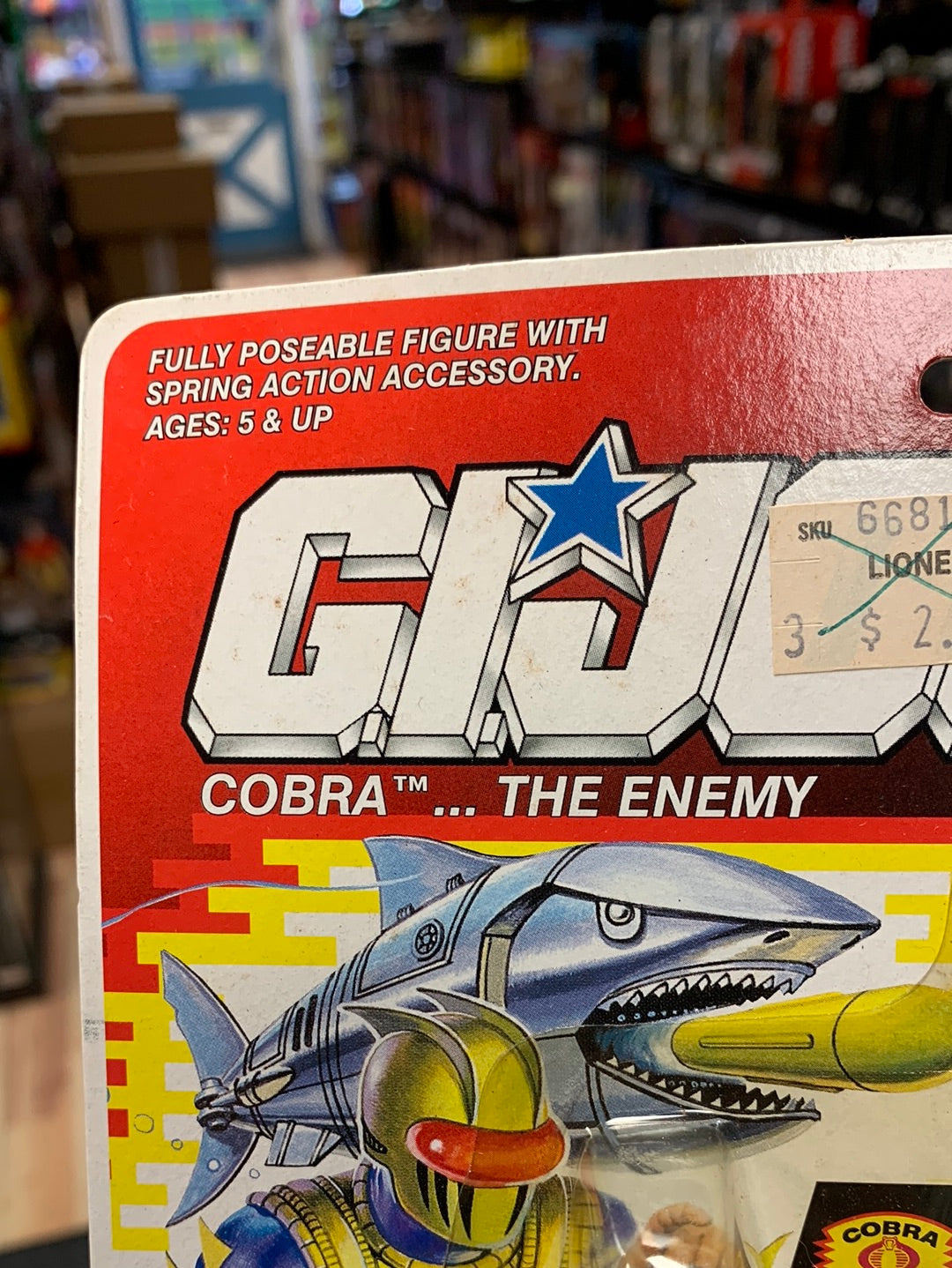 Eel Cobra Underwater Specialist v2 (Vintage GI Joe, Hasbro) Sealed product image 3, provided for visual reference and