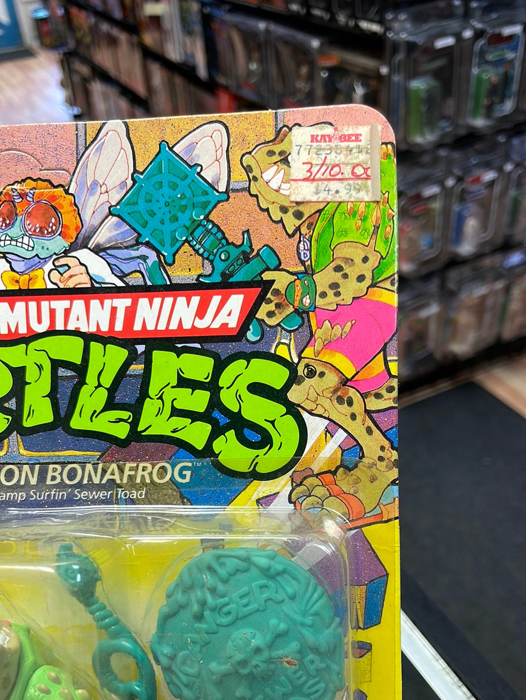 Napoleon Bonafrog (Vintage TMNT, Playmates) Sealed product image 4, provided for visual reference and product detail review