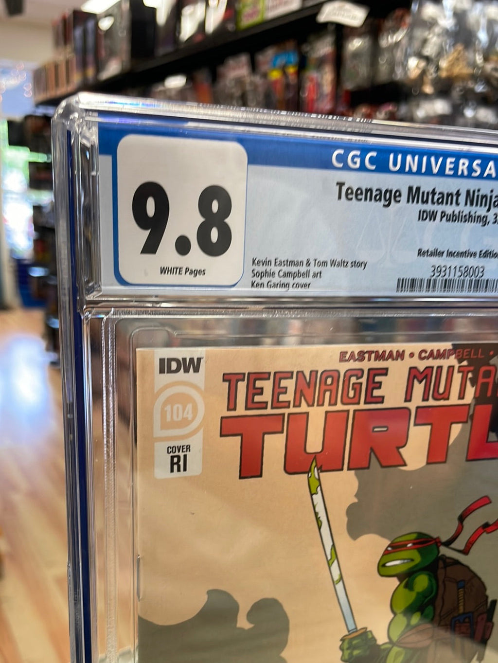 TMNT Ninja Turtles #104 Variant Cover (CGC 9.8, IDW Comics) product image 2, provided for visual reference and product
