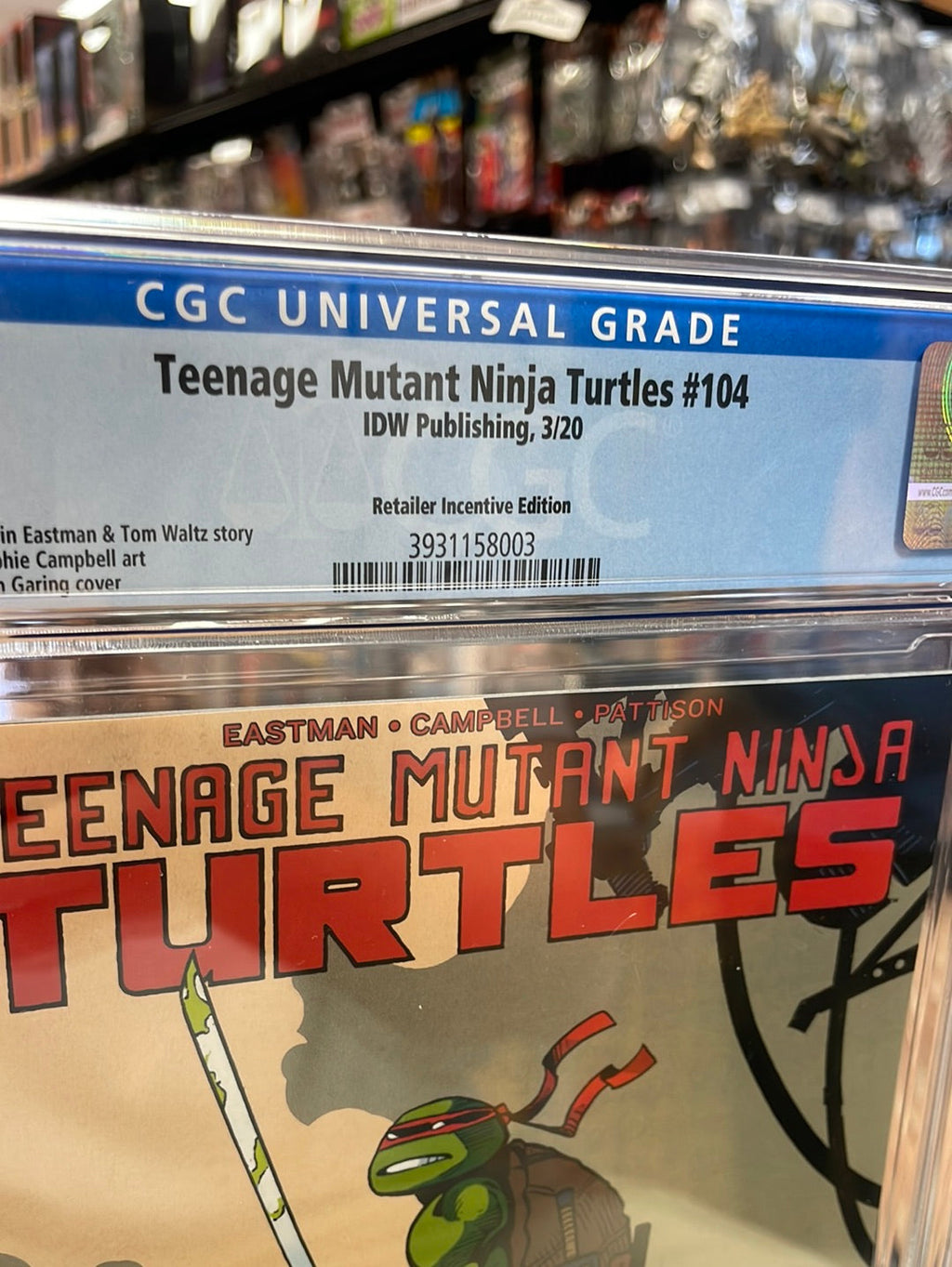 TMNT Ninja Turtles #104 Variant Cover (CGC 9.8, IDW Comics) product image 3, provided for visual reference and product
