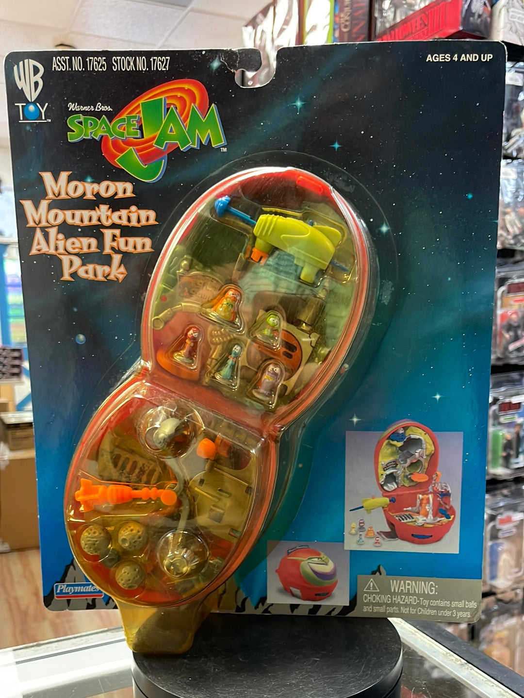 Vintage Moron Mountain Alien Fun Park (Space Jam, Mighty Max Playmates) SEALED product image 1, provided for visual