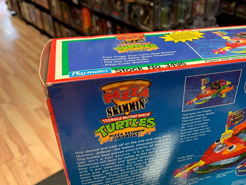 Pizza Skimmin Jet Boat BB (Vintage TMNT, Playmates) Sealed product image 10, provided for visual reference and product