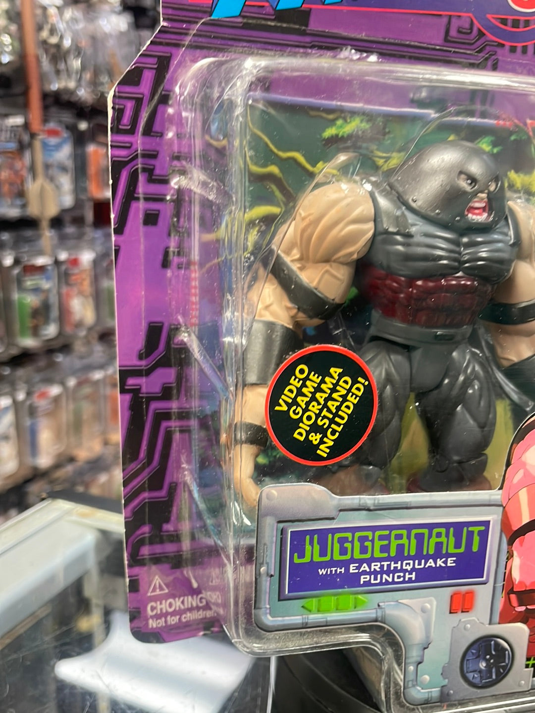 Juggernaut vs Dhalsim Variant (X-Men vs Street Fighter, Toybiz) SEALED product image 4, provided for visual reference and