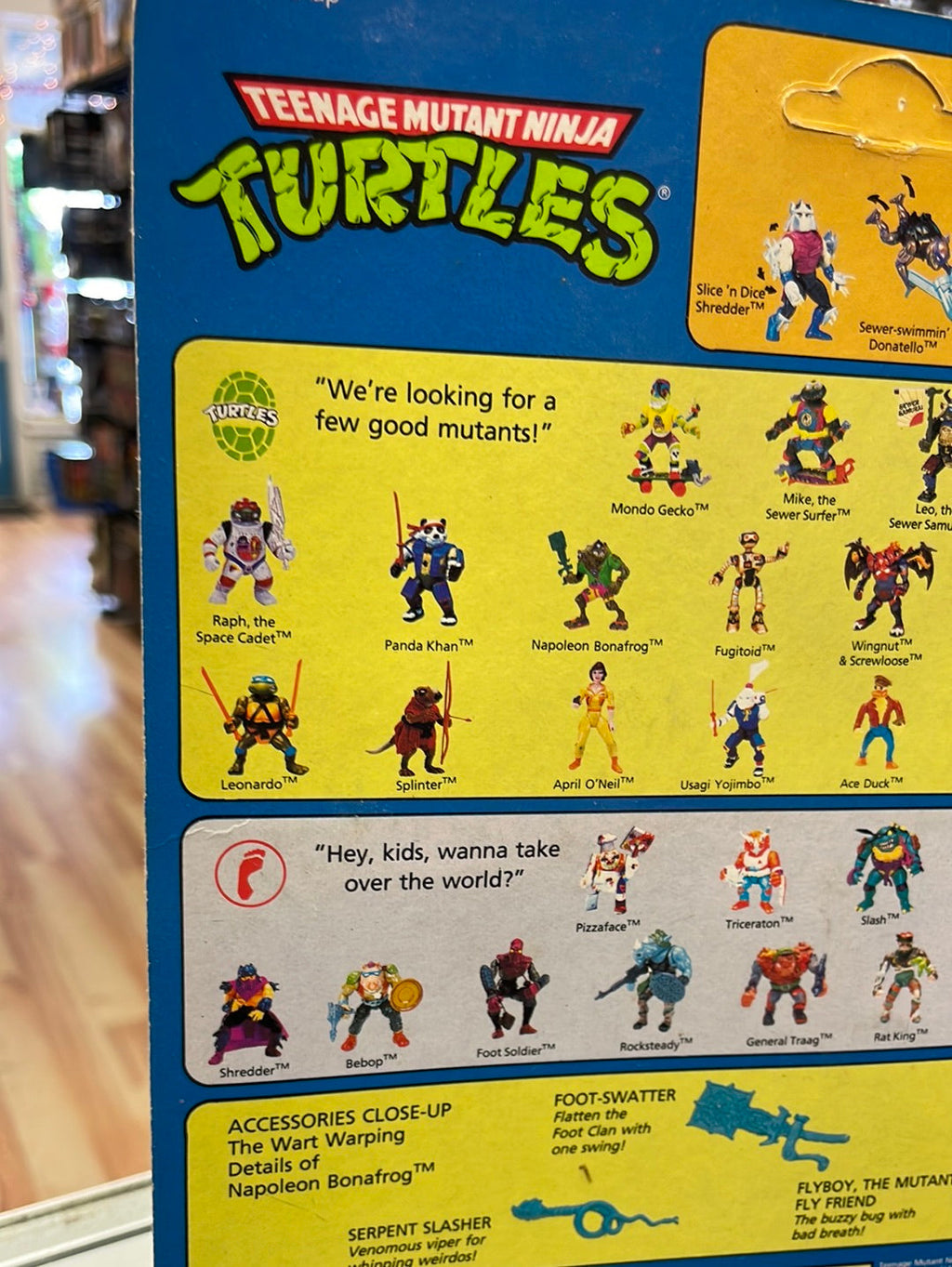 Napoleon Bonafrog (Vintage TMNT, Playmates) Sealed product image 21, provided for visual reference and product detail review