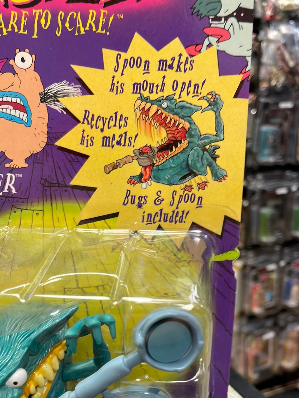 Scarfer (Vintage Nickelodeon Real Monsters, Mattel) Sealed product image 4, provided for visual reference and product detail