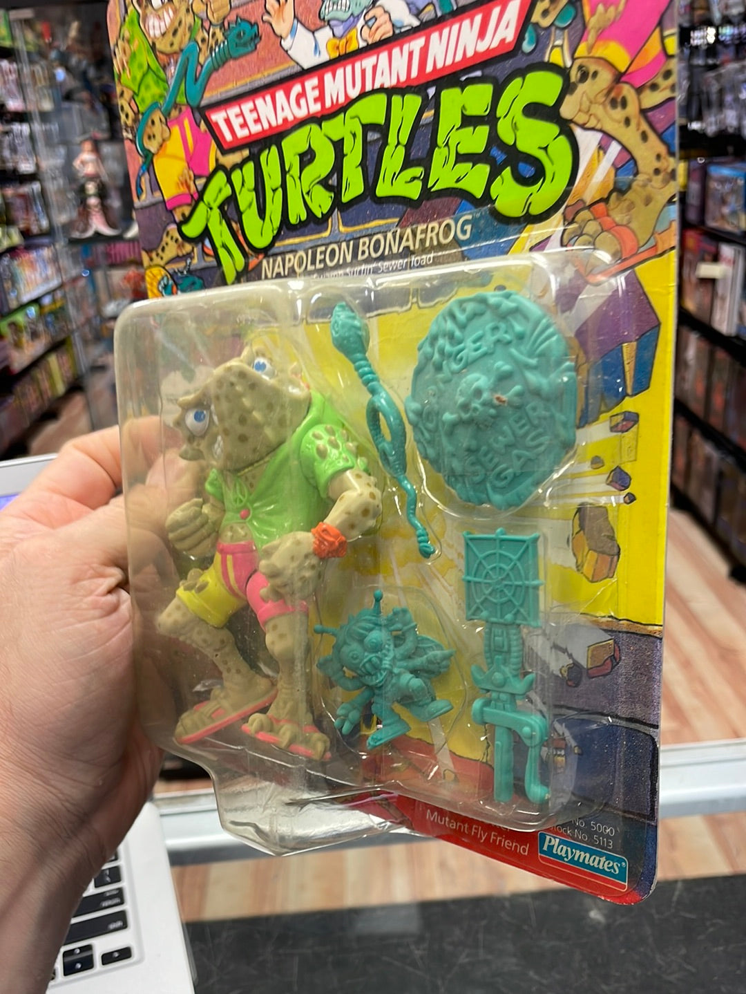 Napoleon Bonafrog (Vintage TMNT, Playmates) Sealed product image 13, provided for visual reference and product detail review