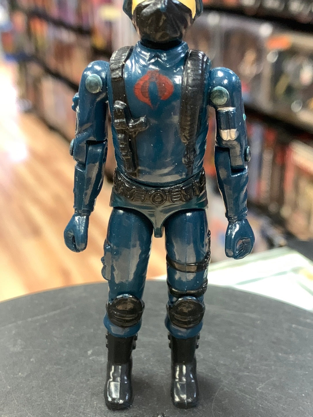 Cobra Officer V1 with File Card Straight Arm BB (Vintage GI Joe, Hasbro) Complete product image 4, provided for visual