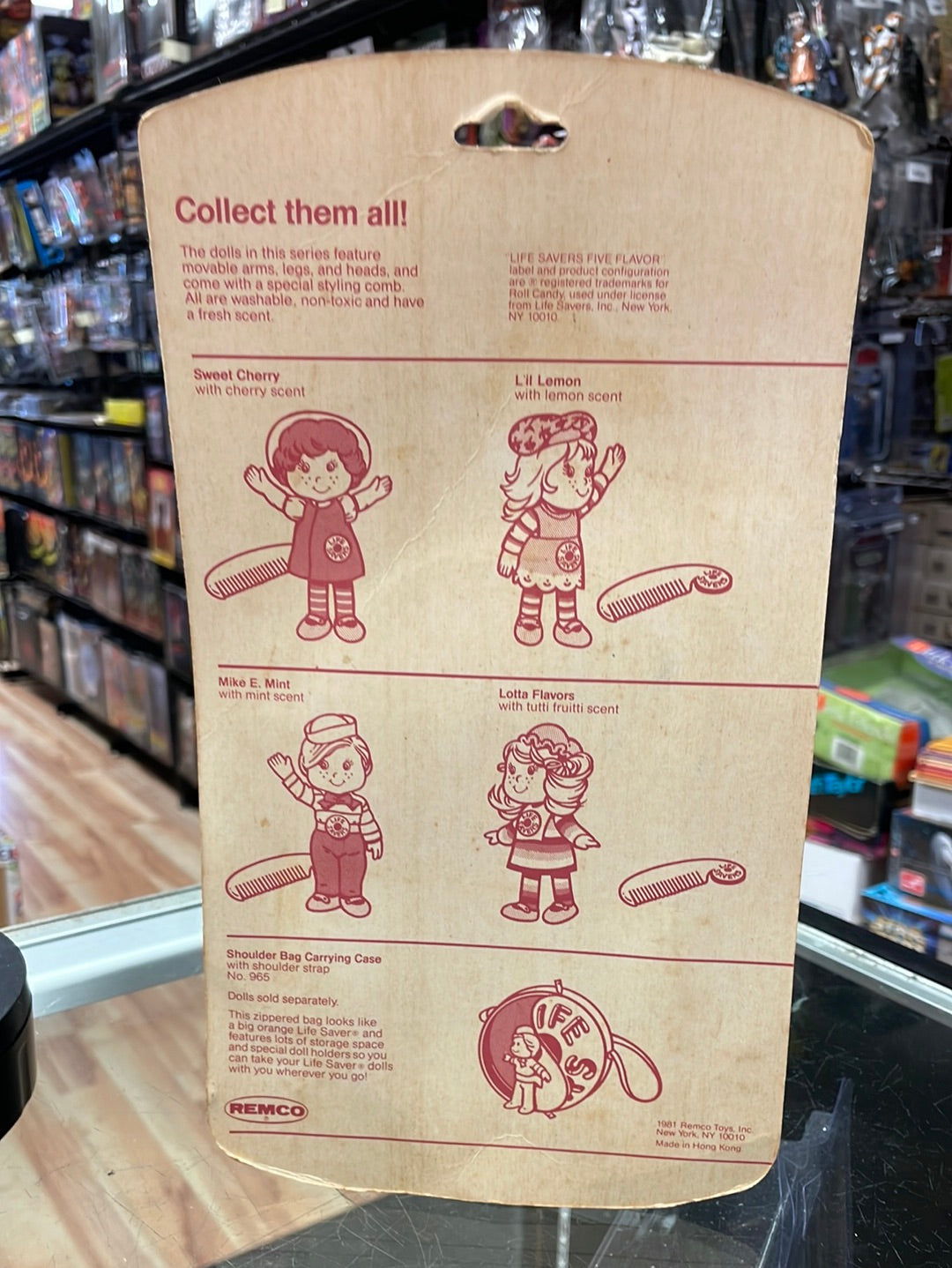 Mike E Mint 950 Scented Doll (Vintage Life Savers, Remco) Sealed product image 9, provided for visual reference and product