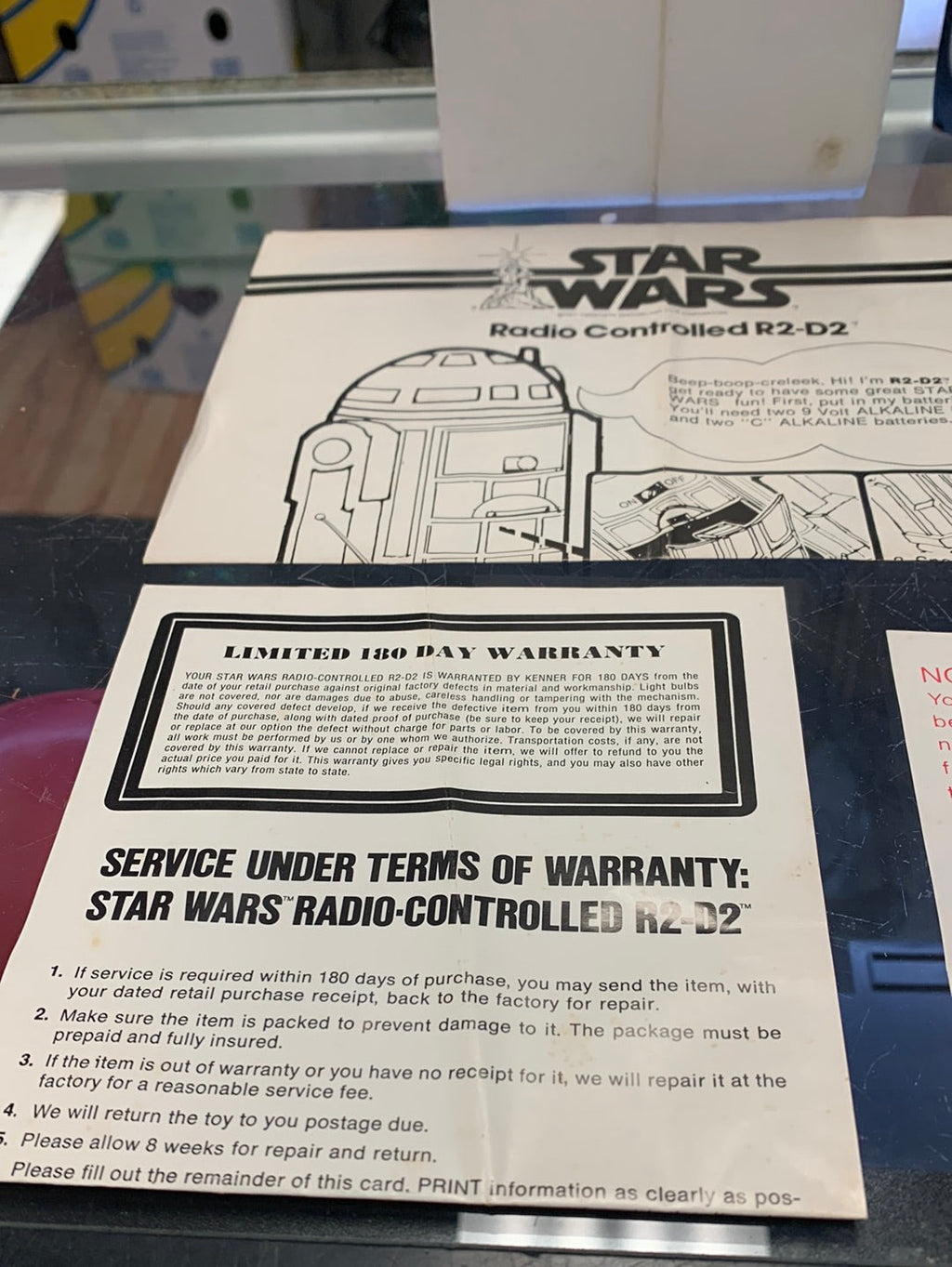 Radio Comtrolled R2-D2 (Kenner Vintage Star Wars) 3518 product image 10, provided for visual reference and product detail