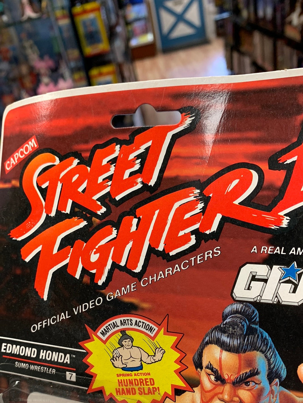 Edmond Honda 81091 (Vintage Street Fighter GI Joe, Hasbro) Sealed product image 3, provided for visual reference and product