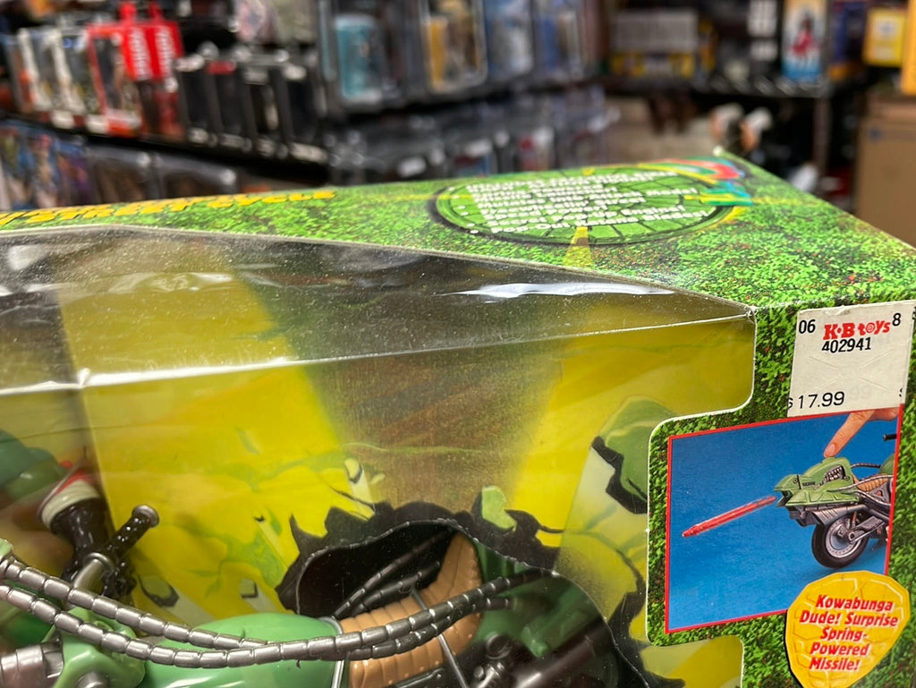 Bad Boy Biker Raphael with Street Cycle SEALED (Vintage TMNT Ninja Turtles, Playmates) product image 4, provided for visual
