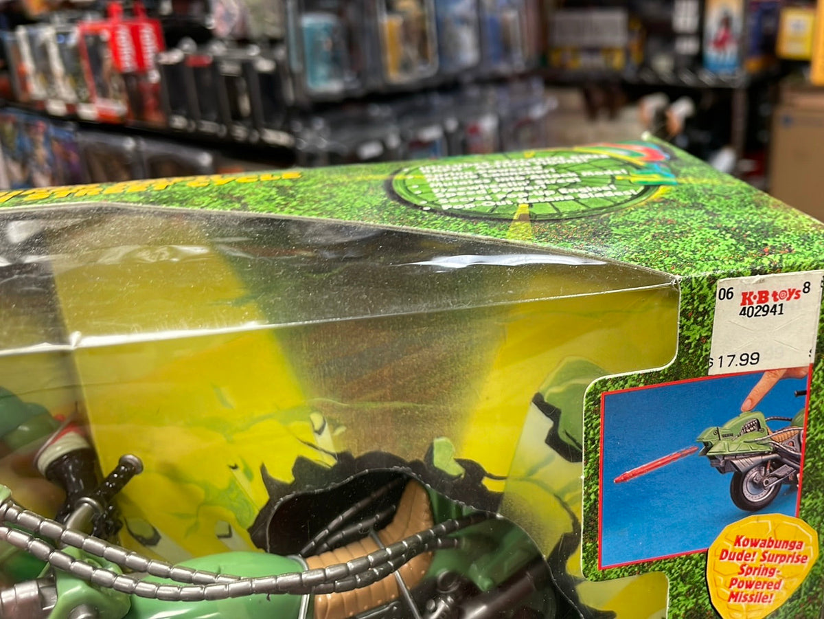 Bad Boy Biker Raphael with Street Cycle SEALED (Vintage TMNT Ninja Turtles, Playmates) product image 4, provided for visual