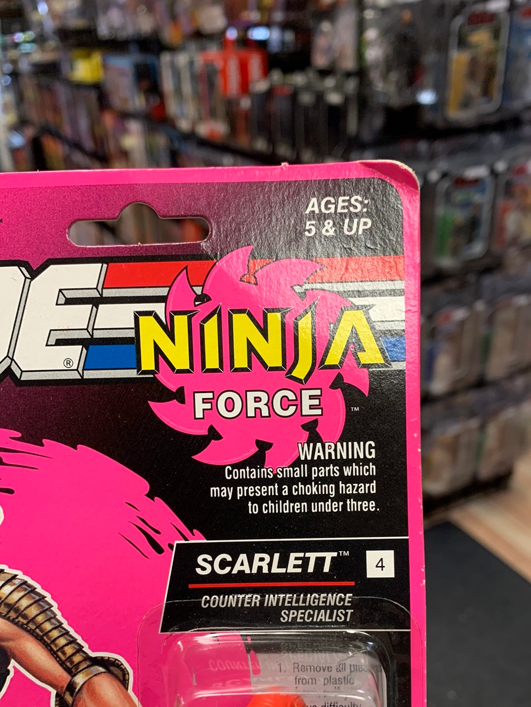 Ninja Force Scarlett (Vintage GI Joe, Hasbro) Sealed product image 2, provided for visual reference and product detail review