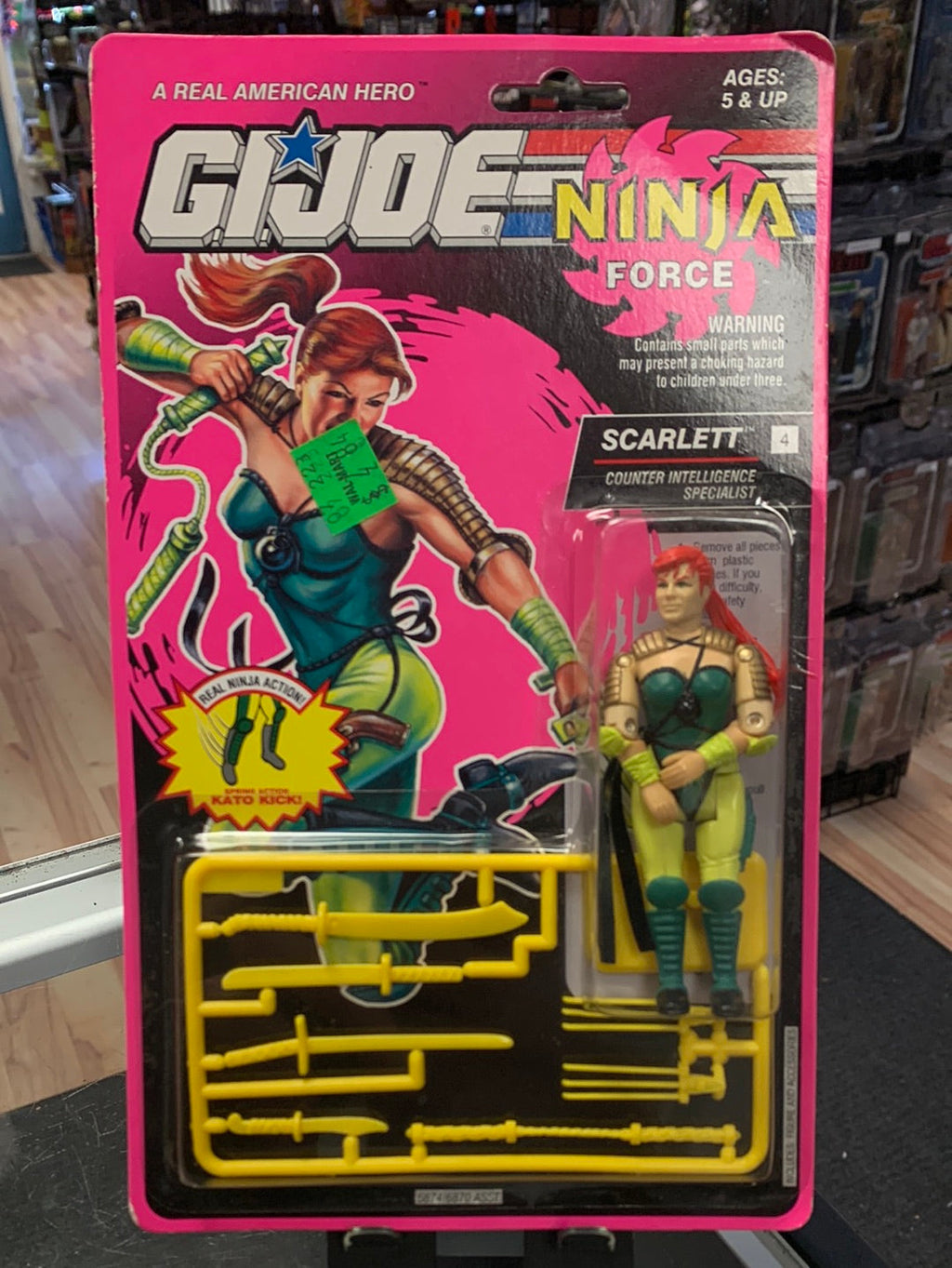 Ninja Force Scarlett (Vintage GI Joe, Hasbro) Sealed product image 1, provided for visual reference and product detail review