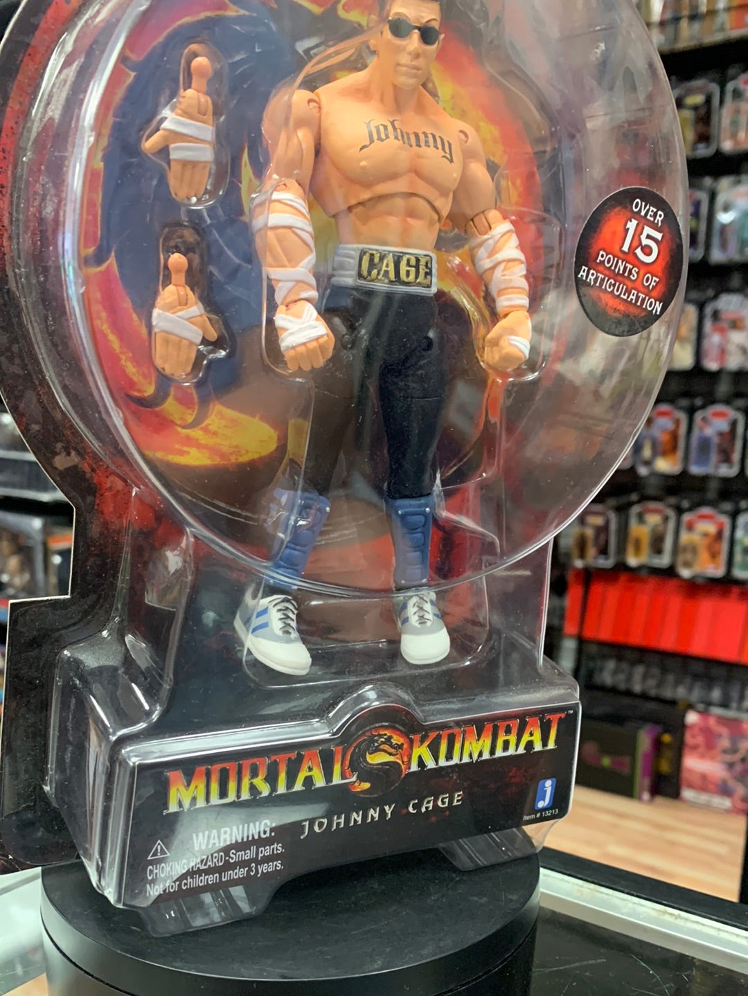Johnny Cage MOC (Mortal Kombat, Jazwares) Sealed product image 5, provided for visual reference and product detail review