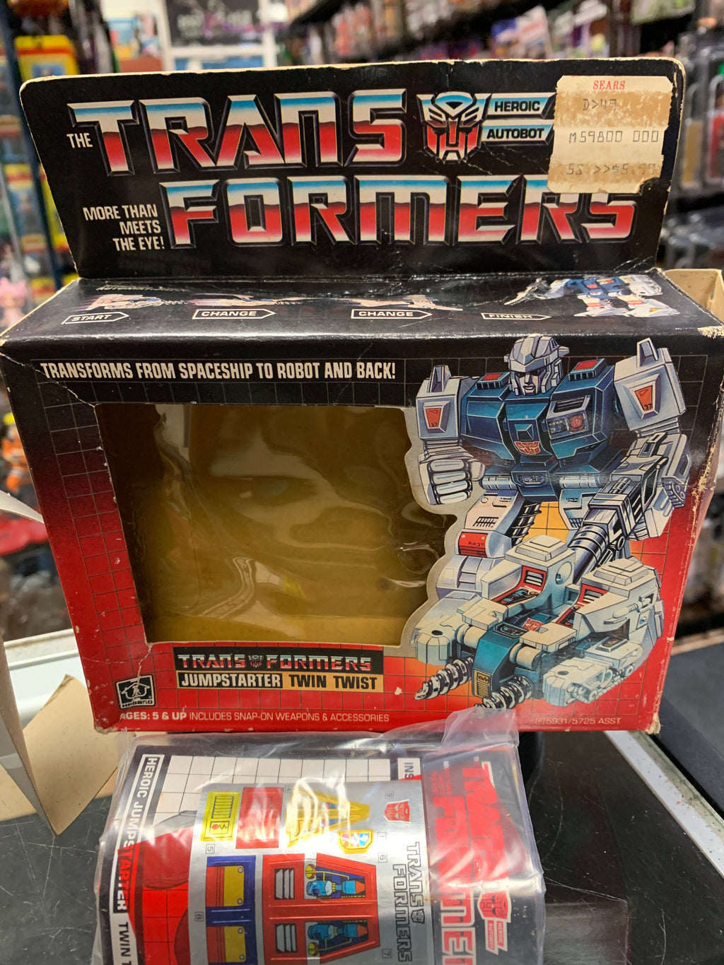 Vintage Jumpstarter Twin Twist 5931(Transformers, Hasbro) UNUSED CONTENTS product image 4, provided for visual reference and