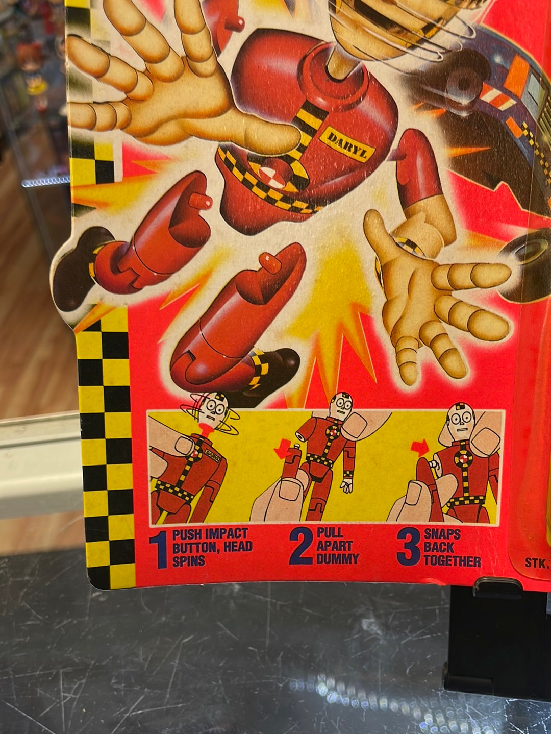 Daryl (Vintage Incredible Crash Dummies, TYCO) SEALED product image 6, provided for visual reference and product detail