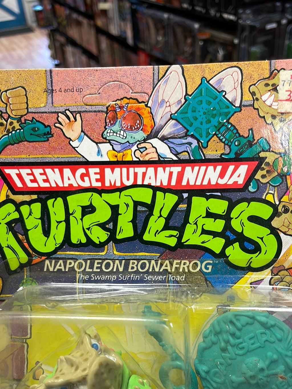 Napoleon Bonafrog (Vintage TMNT, Playmates) Sealed product image 3, provided for visual reference and product detail review
