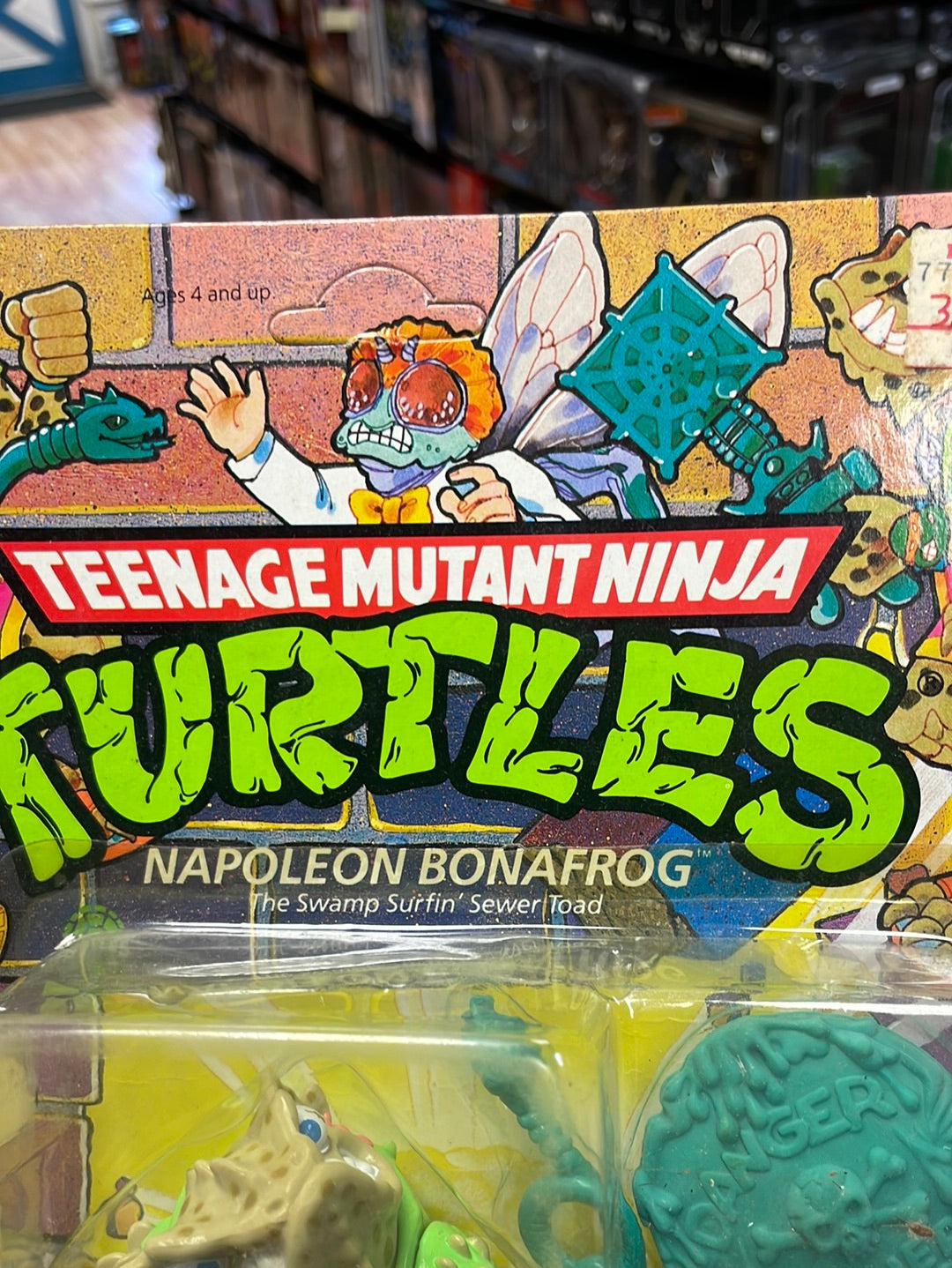 Napoleon Bonafrog (Vintage TMNT, Playmates) Sealed product image 3, provided for visual reference and product detail review