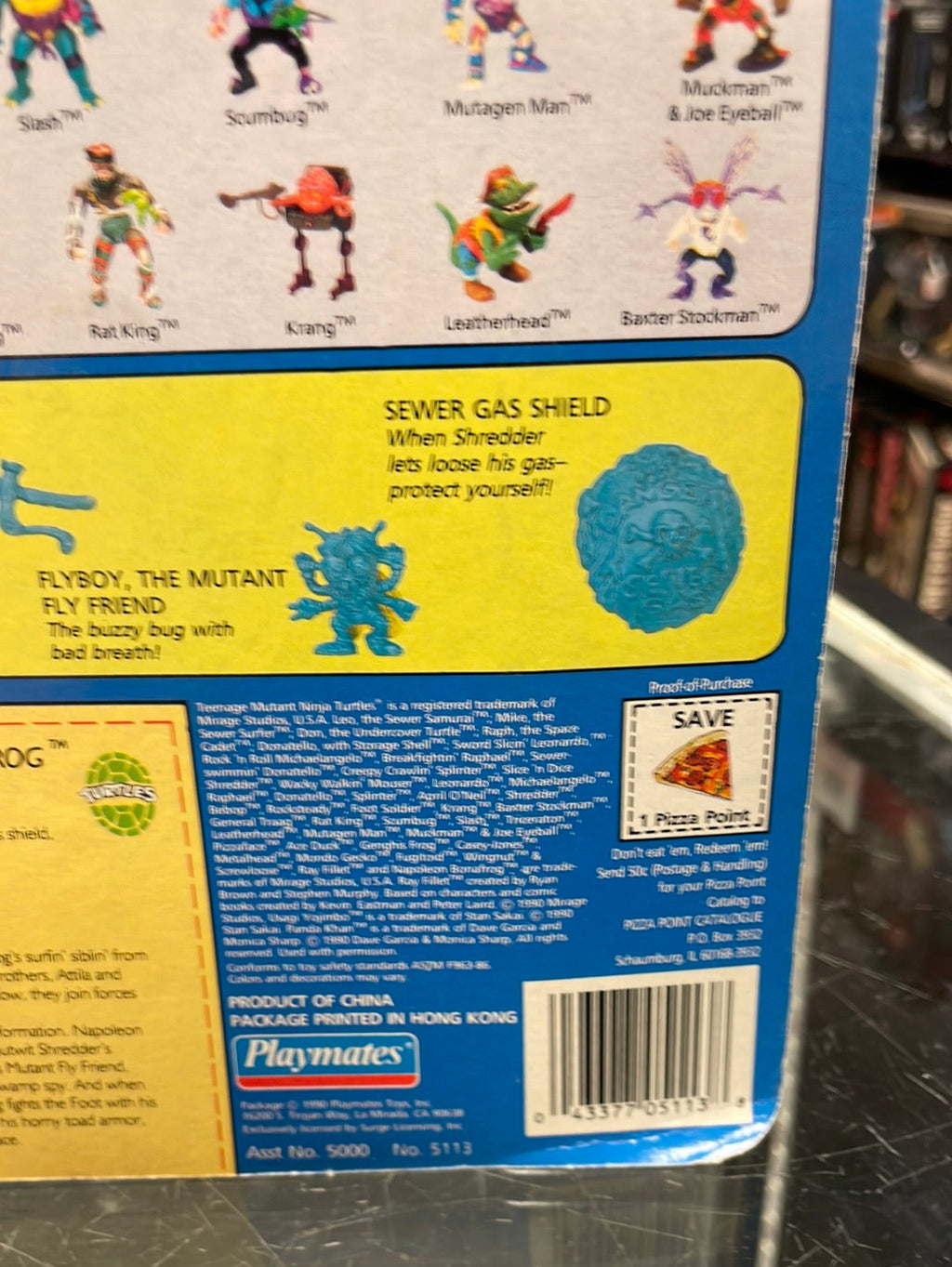 Napoleon Bonafrog (Vintage TMNT, Playmates) Sealed product image 19, provided for visual reference and product detail review