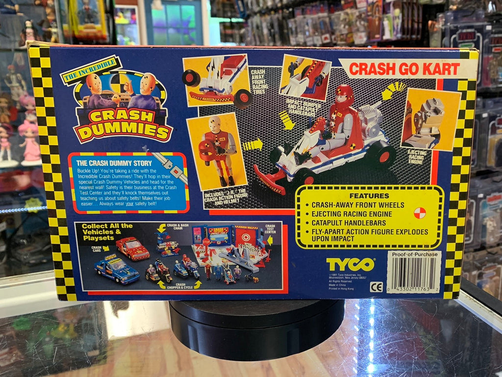Crash Go Kart (Vintage Incredible Crash Dummies, TYCO) SEALED BOX product image 2, provided for visual reference and product