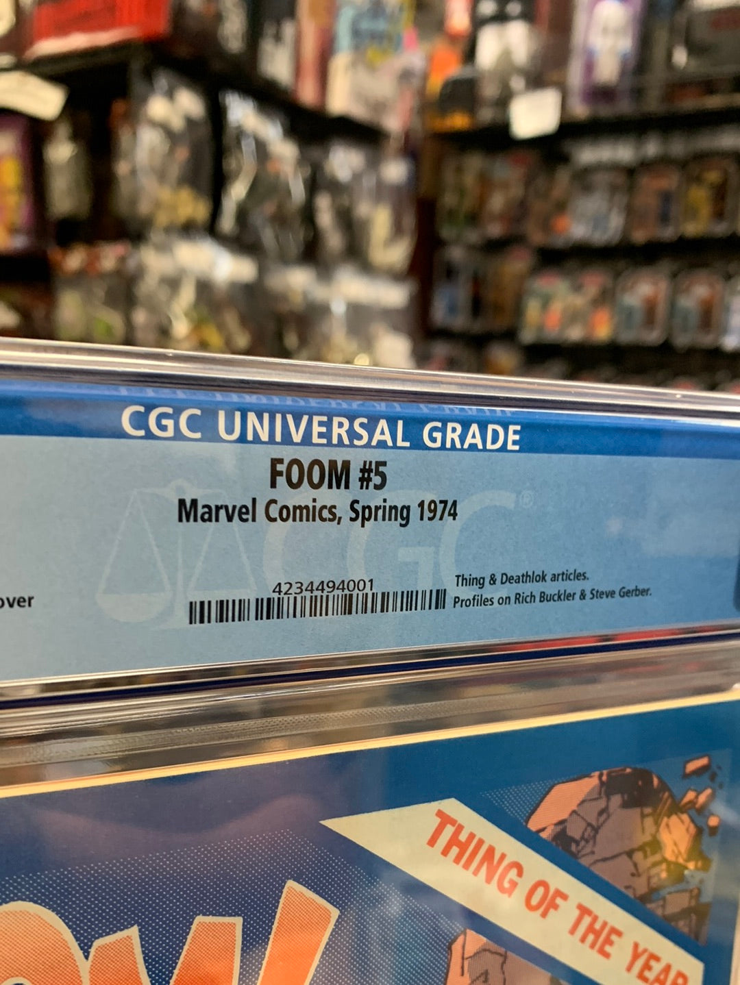 Foom #5 Thing of the Year (CGC 9.4, Marvel Comics) product image 9, provided for visual reference and product detail review