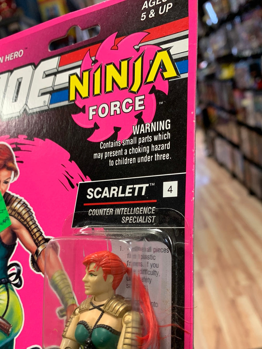 Ninja Force Scarlett (Vintage GI Joe, Hasbro) Sealed product image 7, provided for visual reference and product detail review