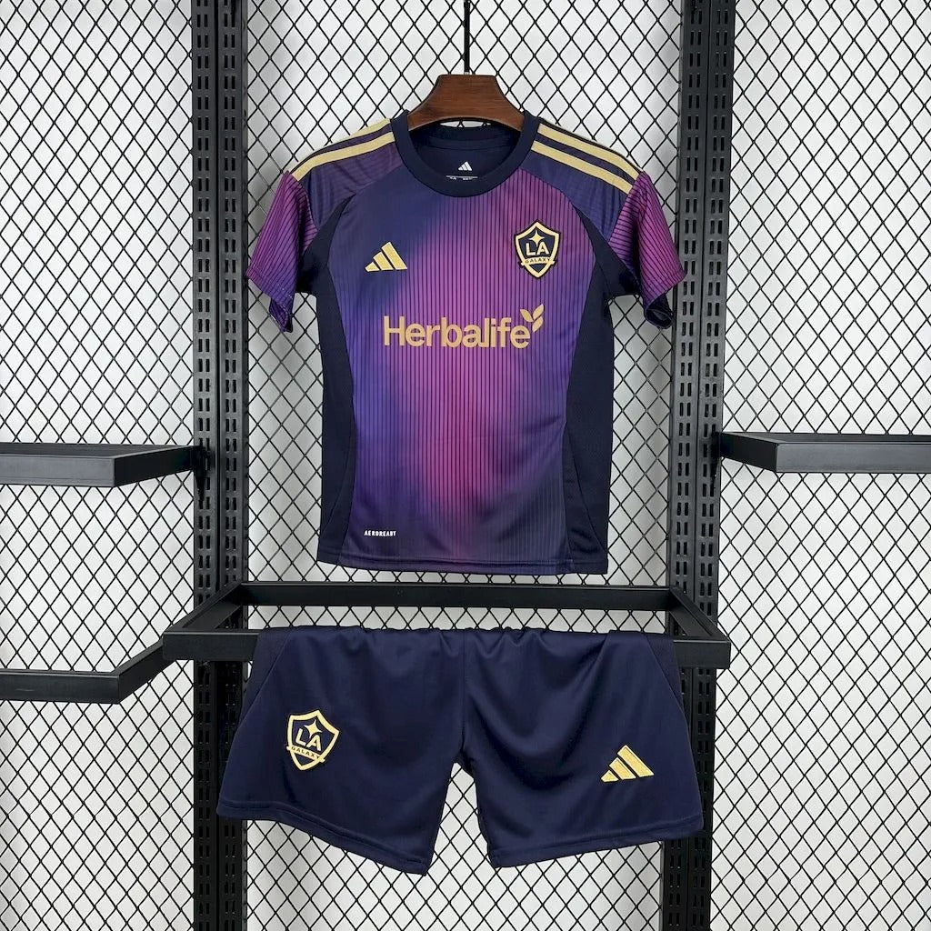 kids los angeles galaxy jersey 25/26 away football kit product image 1