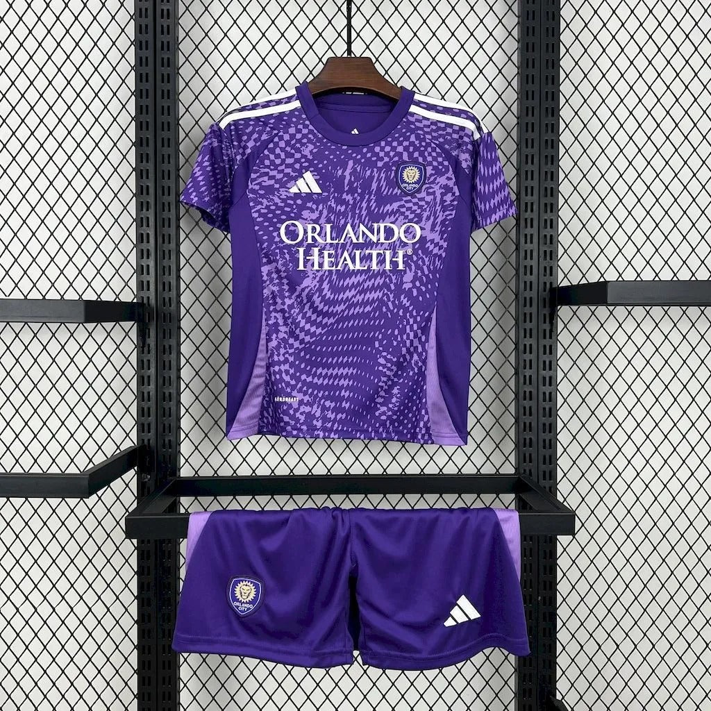 kids orlando city jersey 25/26 home football kit soccer product image 2