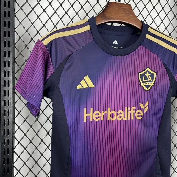 kids los angeles galaxy jersey 25/26 away football kit product image 2