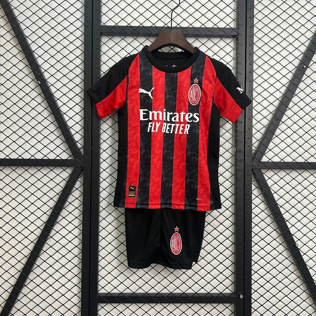 kids ac milan jersey 25/26 home football kit soccer product image 1