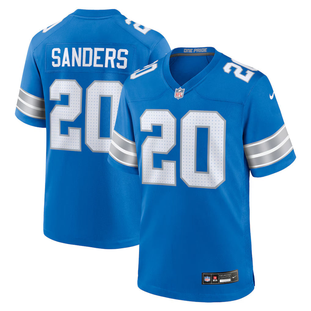 Barry Sanders Detroit Lions Retired Player Jersey - Blue product image 1