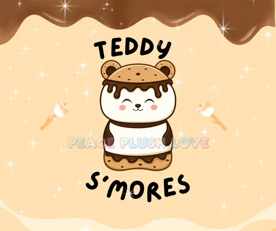 Teddy Smores Deluxe Plush (Peace Plush) product image 3, provided for visual reference and product detail review